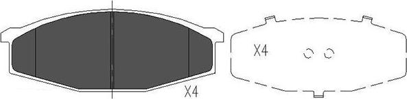 Kavo Parts KBP-6501 - Bremžu uzliku kompl., Disku bremzes autodraugiem.lv