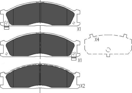 Kavo Parts KBP-6503 - Bremžu uzliku kompl., Disku bremzes autodraugiem.lv