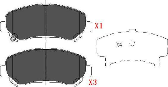 Kavo Parts KBP-6519 - Bremžu uzliku kompl., Disku bremzes autodraugiem.lv