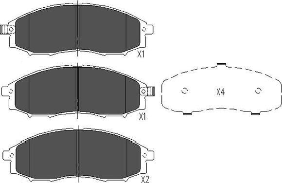 Kavo Parts KBP-6518 - Bremžu uzliku kompl., Disku bremzes autodraugiem.lv