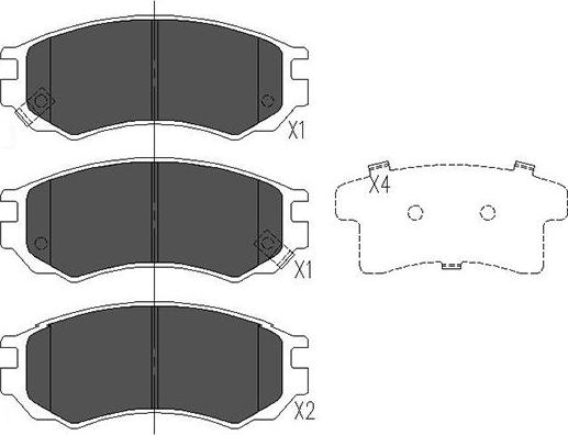 Kavo Parts KBP-6531 - Bremžu uzliku kompl., Disku bremzes autodraugiem.lv