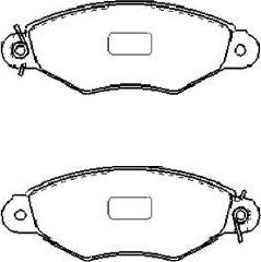 Kavo Parts KBP-6608 - Bremžu uzliku kompl., Disku bremzes autodraugiem.lv