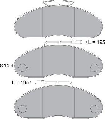 Kavo Parts KBP-6602 - Bremžu uzliku kompl., Disku bremzes autodraugiem.lv