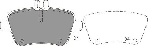 Kavo Parts KBP-6619 - Bremžu uzliku kompl., Disku bremzes autodraugiem.lv