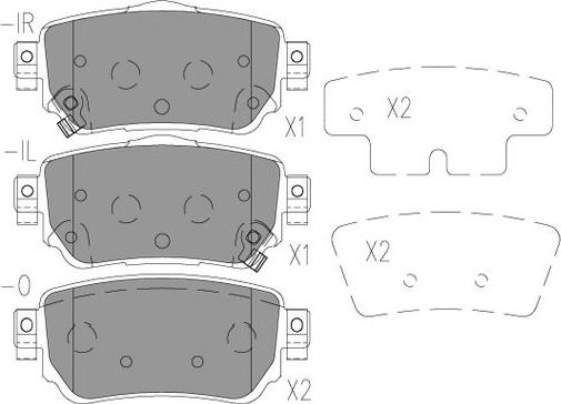 Kavo Parts KBP-6615 - Bremžu uzliku kompl., Disku bremzes autodraugiem.lv