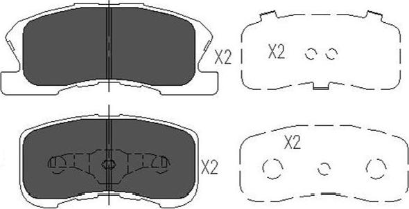 Kavo Parts KBP-1508 - Bremžu uzliku kompl., Disku bremzes autodraugiem.lv