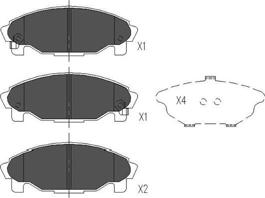 Kavo Parts KBP-1502 - Bremžu uzliku kompl., Disku bremzes autodraugiem.lv