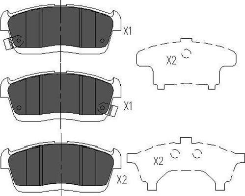 Kavo Parts KBP-1515 - Bremžu uzliku kompl., Disku bremzes autodraugiem.lv