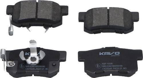 Kavo Parts KBP-10096 - Bremžu uzliku kompl., Disku bremzes autodraugiem.lv