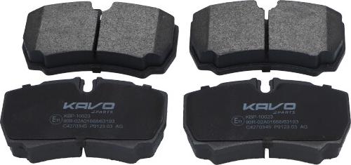 Kavo Parts KBP-10023 - Bremžu uzliku kompl., Disku bremzes autodraugiem.lv