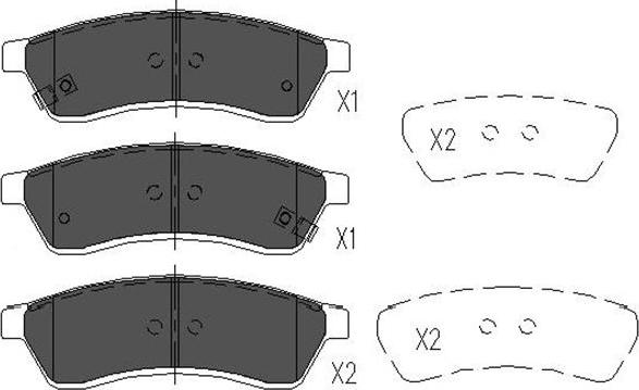 Kavo Parts KBP-1012 - Bremžu uzliku kompl., Disku bremzes autodraugiem.lv