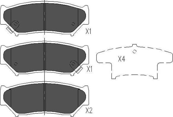 Kavo Parts KBP-8505 - Bremžu uzliku kompl., Disku bremzes autodraugiem.lv