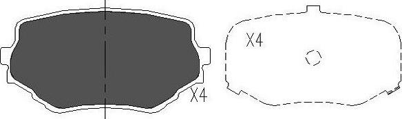 Kavo Parts KBP-8506 - Bremžu uzliku kompl., Disku bremzes autodraugiem.lv