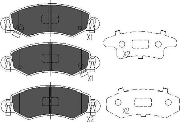 Kavo Parts KBP-8508 - Bremžu uzliku kompl., Disku bremzes autodraugiem.lv