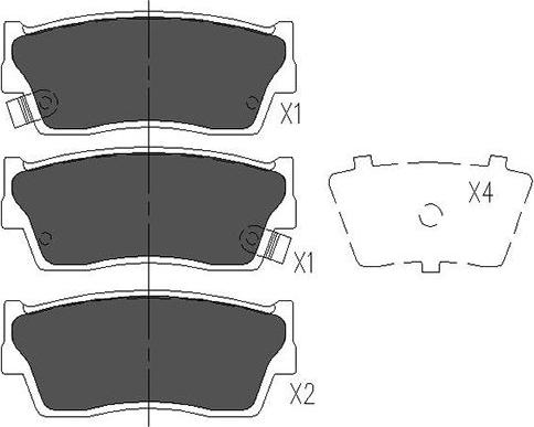 Kavo Parts KBP-8503 - Bremžu uzliku kompl., Disku bremzes autodraugiem.lv