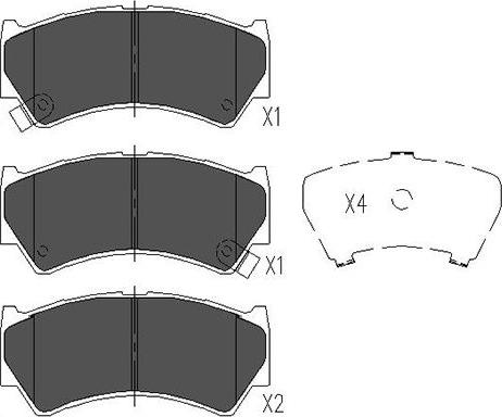 Kavo Parts KBP-8519 - Bremžu uzliku kompl., Disku bremzes autodraugiem.lv