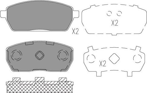 Kavo Parts KBP-8529 - Bremžu uzliku kompl., Disku bremzes autodraugiem.lv