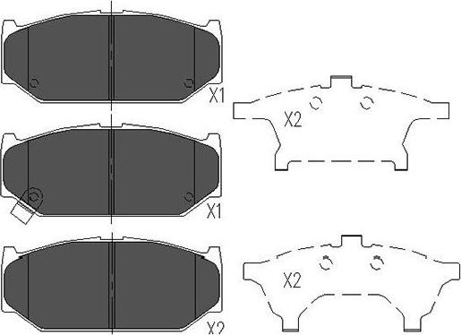 Kavo Parts KBP-8525 - Bremžu uzliku kompl., Disku bremzes autodraugiem.lv