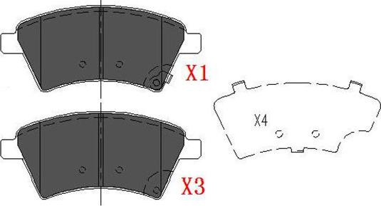 Kavo Parts KBP-8523 - Bremžu uzliku kompl., Disku bremzes autodraugiem.lv