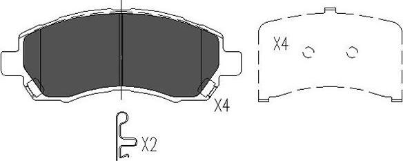 Kavo Parts KBP-8015 - Bremžu uzliku kompl., Disku bremzes autodraugiem.lv