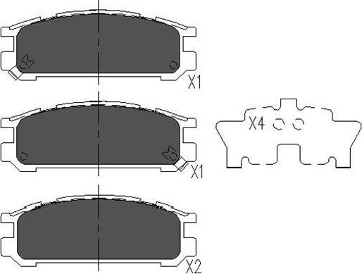 Kavo Parts KBP-8016 - Bremžu uzliku kompl., Disku bremzes autodraugiem.lv