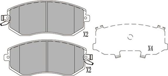 Kavo Parts KBP-8025 - Bremžu uzliku kompl., Disku bremzes autodraugiem.lv