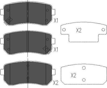 Kavo Parts KBP-3041 - Bremžu uzliku kompl., Disku bremzes autodraugiem.lv