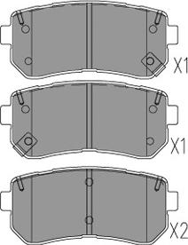 Kavo Parts KBP-3054 - Bremžu uzliku kompl., Disku bremzes autodraugiem.lv