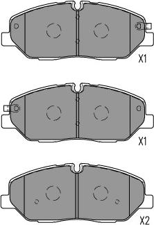 Kavo Parts KBP-3056 - Bremžu uzliku kompl., Disku bremzes autodraugiem.lv