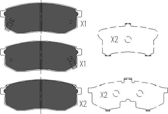 Kavo Parts KBP-3013 - Bremžu uzliku kompl., Disku bremzes autodraugiem.lv