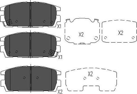 Kavo Parts KBP-3017 - Bremžu uzliku kompl., Disku bremzes autodraugiem.lv