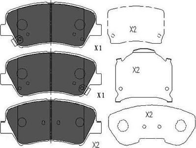 Kavo Parts KBP-3030 - Bremžu uzliku kompl., Disku bremzes autodraugiem.lv