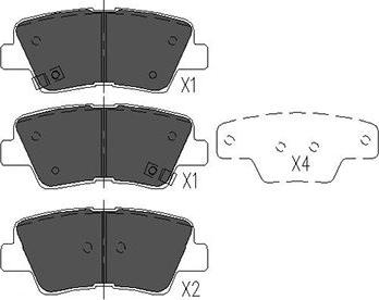 Kavo Parts KBP-3025 - Bremžu uzliku kompl., Disku bremzes autodraugiem.lv