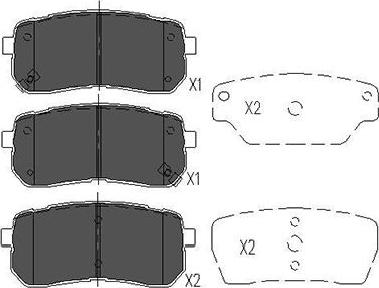 Kavo Parts KBP-3026 - Bremžu uzliku kompl., Disku bremzes autodraugiem.lv