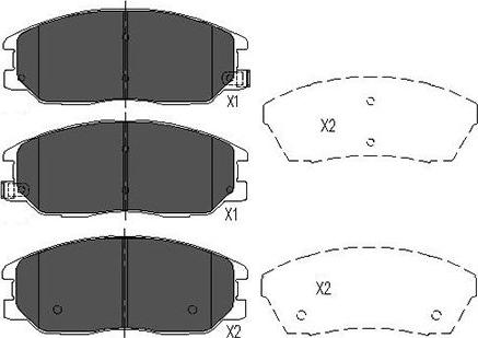 Kavo Parts KBP-3021 - Bremžu uzliku kompl., Disku bremzes autodraugiem.lv