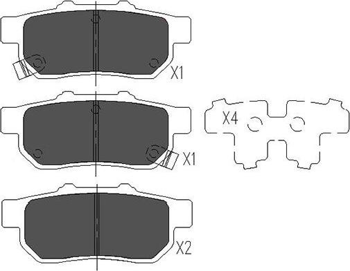 Kavo Parts KBP-2049 - Bremžu uzliku kompl., Disku bremzes autodraugiem.lv