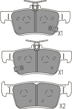 Kavo Parts KBP-2068 - Bremžu uzliku kompl., Disku bremzes autodraugiem.lv