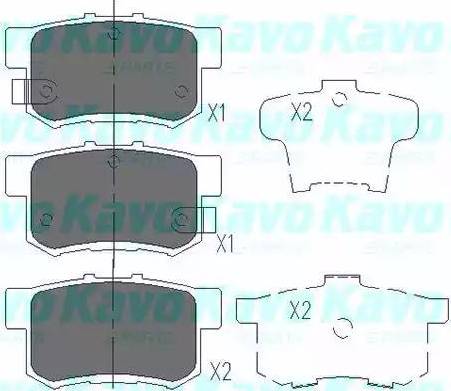 Kavo Parts KBP-2009 - Bremžu uzliku kompl., Disku bremzes autodraugiem.lv