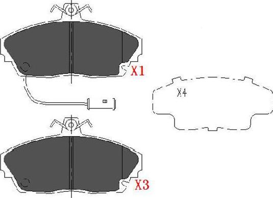 Kavo Parts KBP-2019 - Bremžu uzliku kompl., Disku bremzes autodraugiem.lv