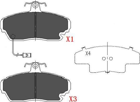 Kavo Parts KBP-2021 - Bremžu uzliku kompl., Disku bremzes autodraugiem.lv