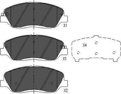 Kavo Parts KBP-7506 - Bremžu uzliku kompl., Disku bremzes autodraugiem.lv