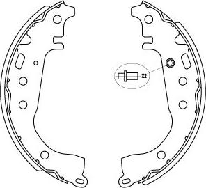 Kavo Parts KBS-9941 - Bremžu loku komplekts autodraugiem.lv