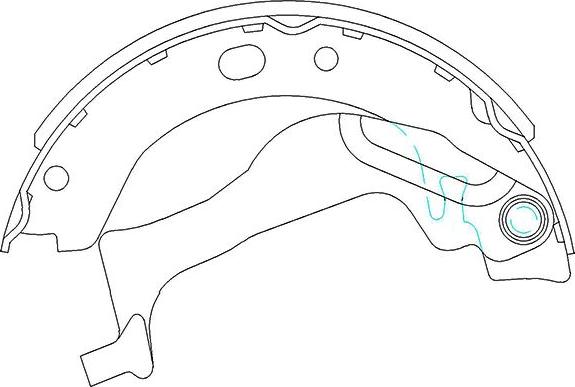 Kavo Parts KBS-9909 - Bremžu loku komplekts autodraugiem.lv