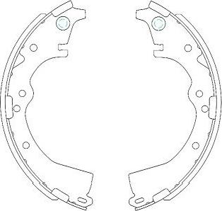 Kavo Parts KBS-9908 - Bremžu loku komplekts autodraugiem.lv