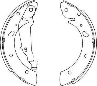 Kavo Parts KBS-9915 - Bremžu loku komplekts autodraugiem.lv