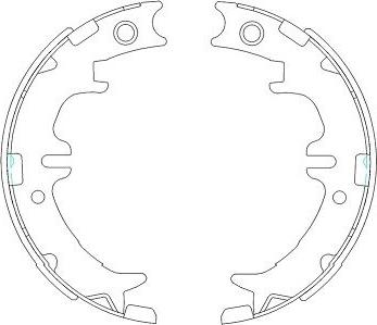 Kavo Parts KBS-9910 - Bremžu loku komplekts autodraugiem.lv