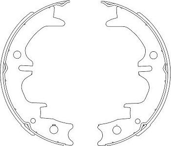 Kavo Parts KBS-9911 - Bremžu loku komplekts autodraugiem.lv