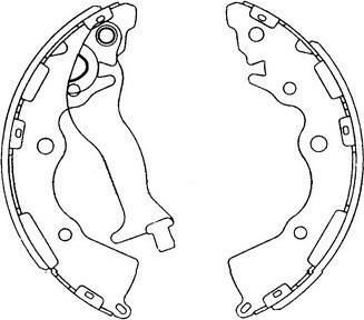 Kavo Parts KBS-4405 - Bremžu loku komplekts autodraugiem.lv