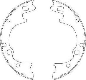 Kavo Parts KBS-4401 - Bremžu loku komplekts autodraugiem.lv