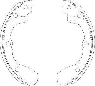 Kavo Parts KBS-4403 - Bremžu loku komplekts autodraugiem.lv